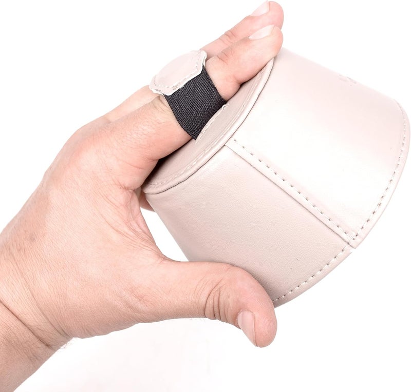 Artone TRUMPET PLUNGER MUTE with Handle. Lightweight Practice Mute. Magnetic Attachment. Faux Leather. Trumpet Accessory (Beige) - Image 4